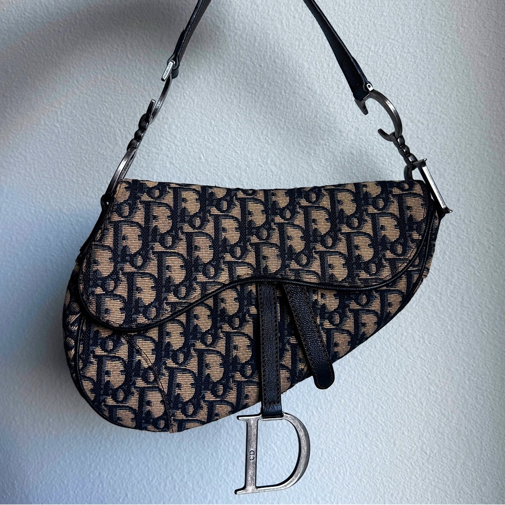 VINTAGE🤎Dior🤎Oblique Saddle Bag - Picture 2 of 14